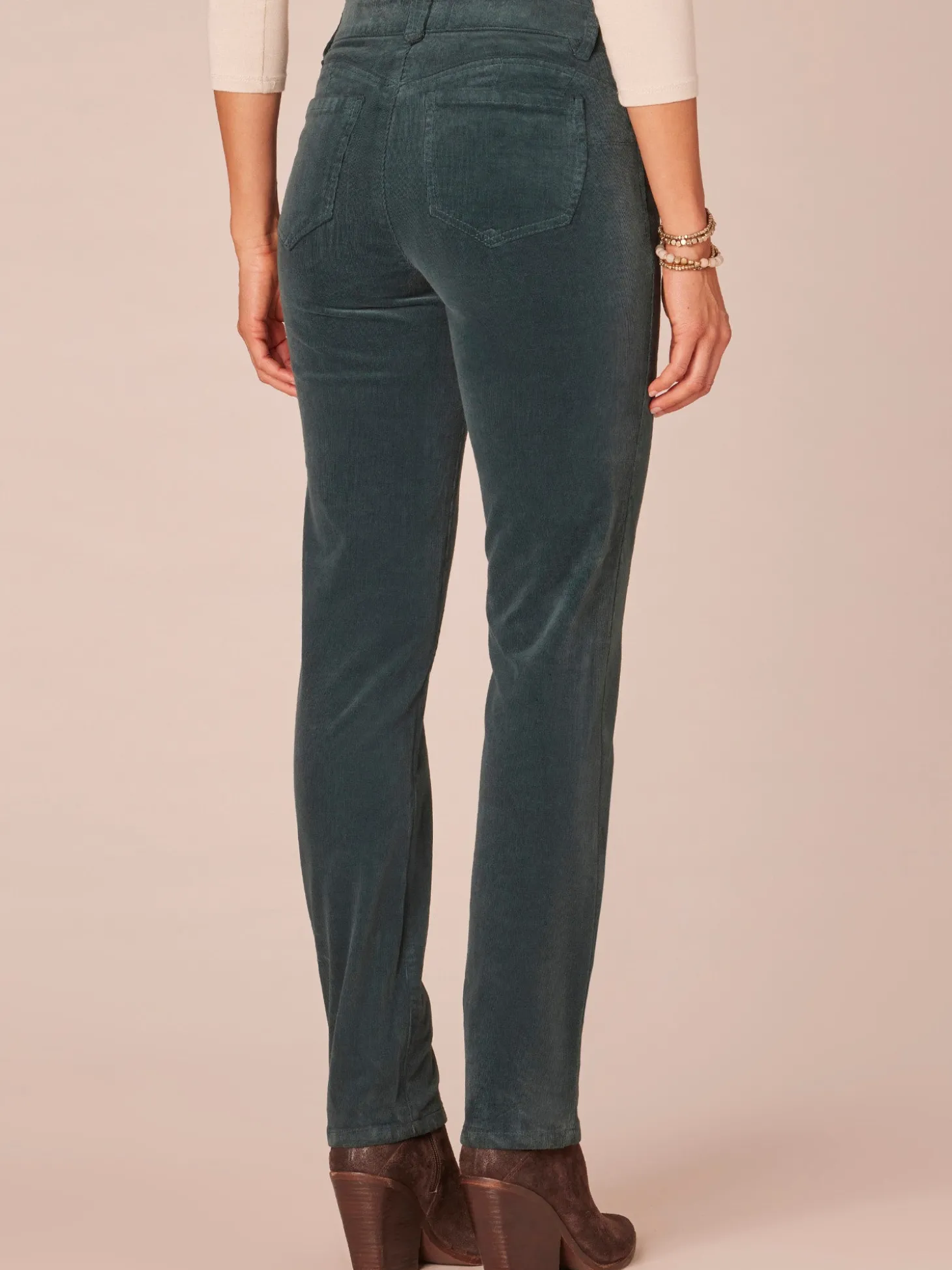 "Ab"solution® Petite Corduroy Straight Leg Pants