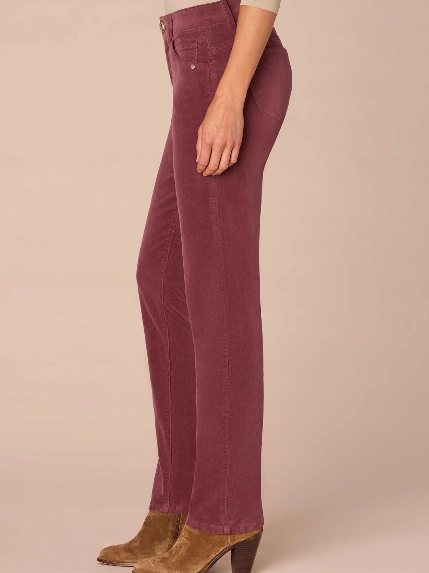 "Ab"solution® Petite Corduroy Straight Leg Pants