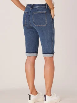 "Ab"solution Petite Cuffed Hem Repreve Bermuda Short with Coin Pockets
