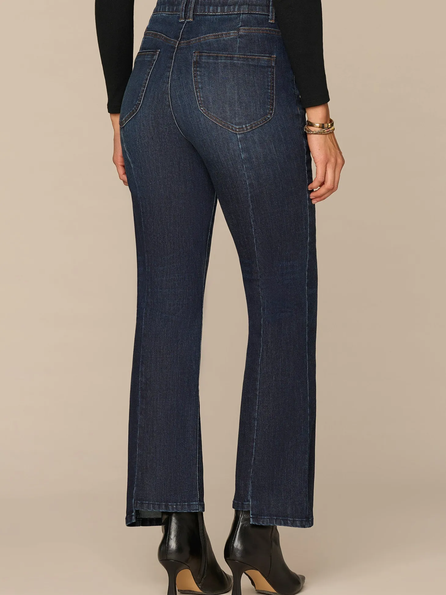 "Ab"solution® Skyrise Barely Boot Petite Jeans with Clean Finish Hem