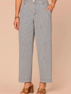 “Ab”solution® Skyrise Dart Panel Relaxed Barrel Leg Jean with Snap Hem