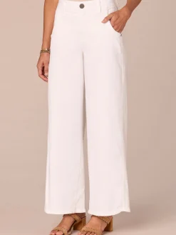 “Ab”solution® Skyrise Tulip Hem Wide Leg Petite Jeans