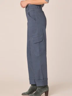 “Ab”solution® Skyrise Utility Relaxed Straight Leg Pant with Wide Cuff