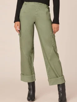 “Ab”solution® Skyrise Utility Relaxed Straight Leg Pant with Wide Cuff