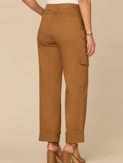 “Ab”solution® Skyrise Utility Relaxed Straight Leg Pant with Wide Cuff