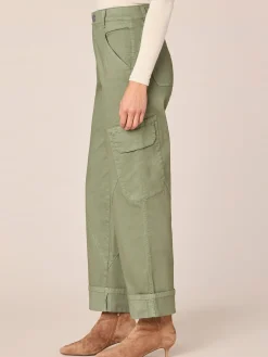 “Ab”solution® Skyrise Utility Relaxed Straight Leg Pant with Wide Cuff