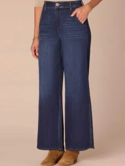 "Ab"solution® Skyrise Wide Leg Plus Size Jeans with Tulip Hem