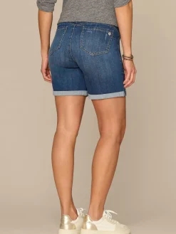 CradleComfort Baby Bump Maternity Shorts with Double Roll Cuff
