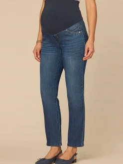 CradleComfort Baby Bump Maternity Straight Leg Jeans