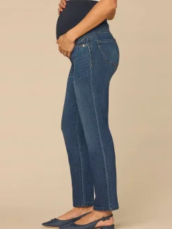CradleComfort Baby Bump Maternity Straight Leg Jeans