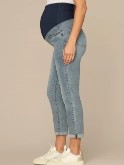 CradleComfort Baby Bump Maternity Ankle Skimmer Jeans
