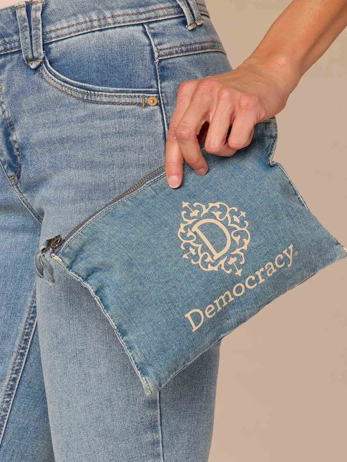 Democracy Denim Pouch