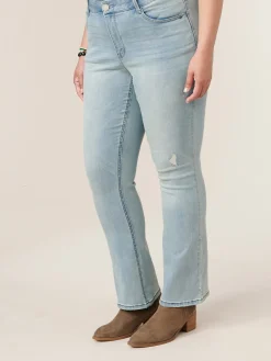 High Rise "Ab"solution® Distressed Itty Bitty Boot Plus Jean