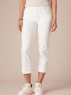 Mid-Rise Flex-Ellent Girlfriend Jean with Cropped Hem