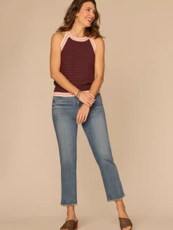 Sleeveless Crochet Round Neck Sweater Tank Top