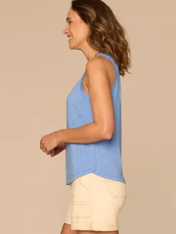 Sleeveless Sweetheart Neck Shell Tuck Embroidered Knit Tank Top